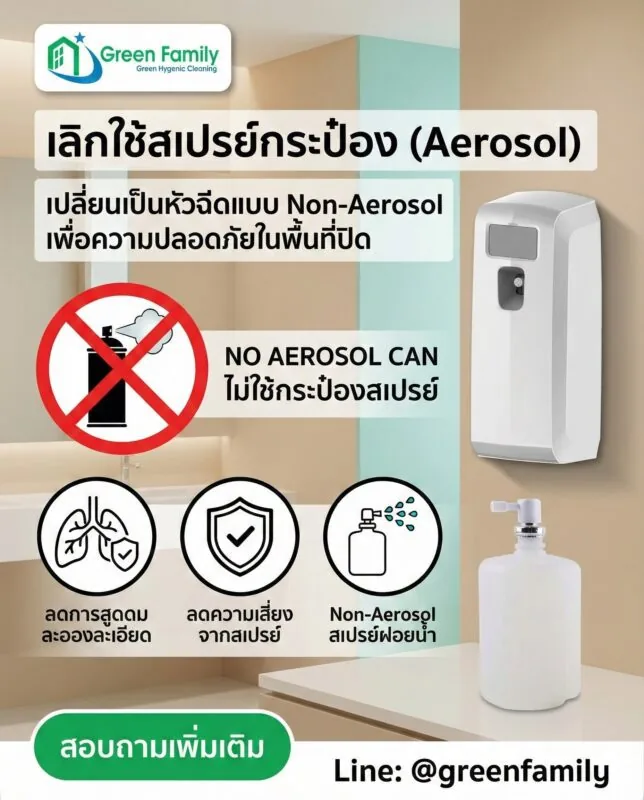 เครื่องพ่นน้ำหอม - ตั้งเวลาอัตโนมัติ ปรับอากาศ | Green Family